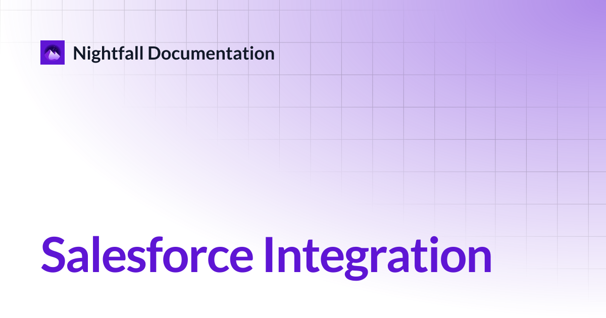 Salesforce Integration | Data Classification and Discovery | Nightfall ...